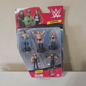 WWE Superstar Stampers, Set of 5 - Self-Inking WWE NIB